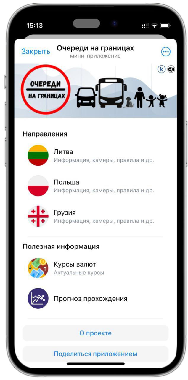 Веб-приложение «Очереди на границах»