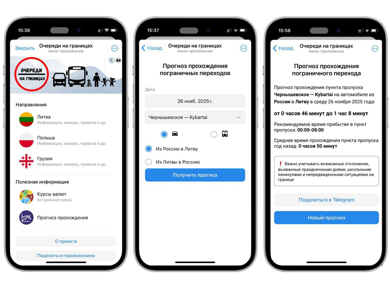 Веб-приложение «Очереди на границах» 5